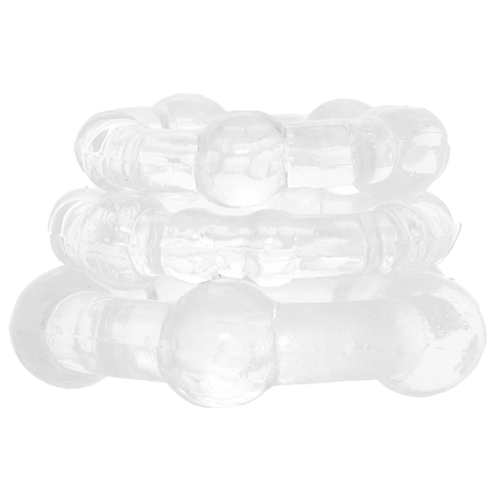 Island Rings Set in Clear Cock Rings