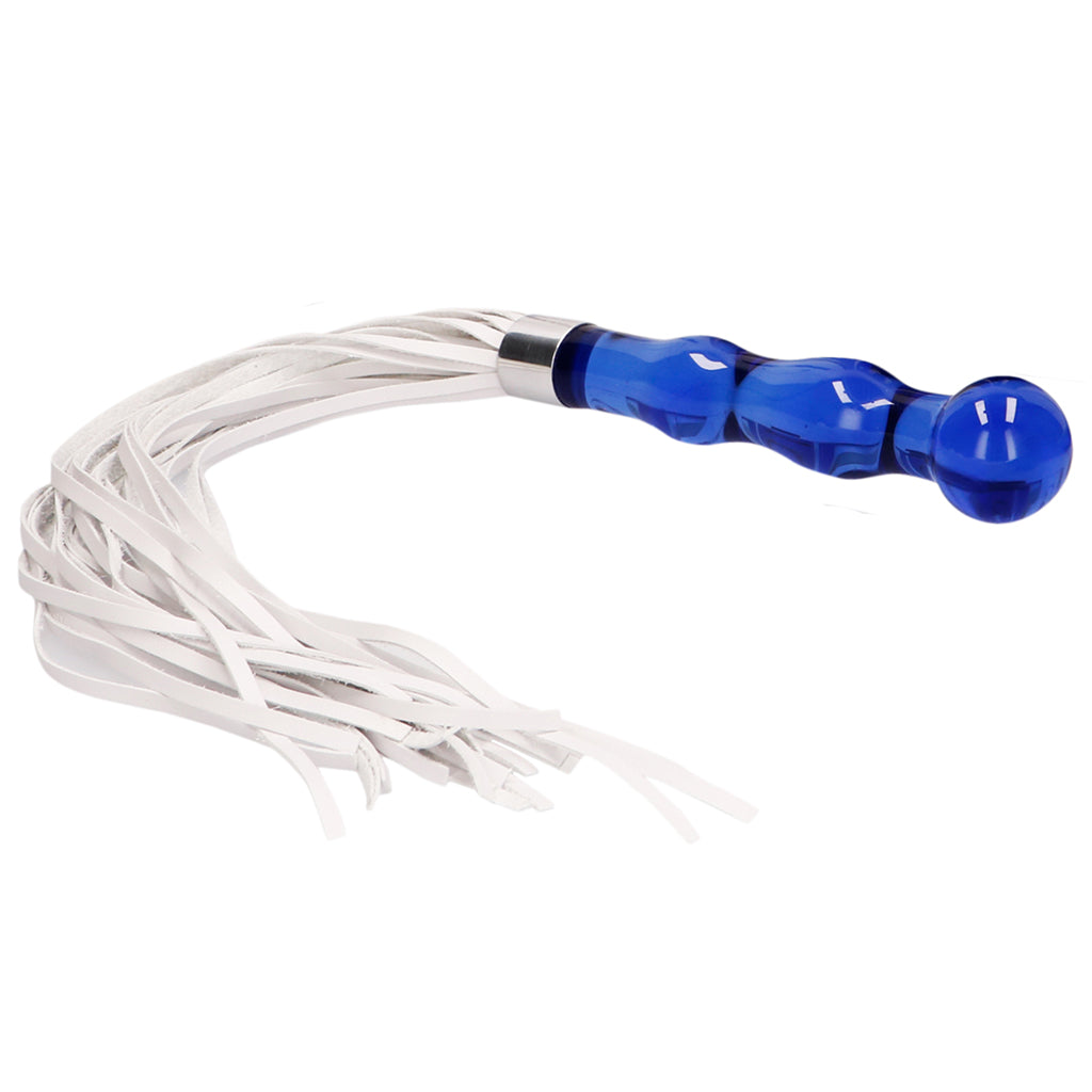 Chrystalino Whipster Glass Handled Flogger Bondage and Fetish > Whips and Crops