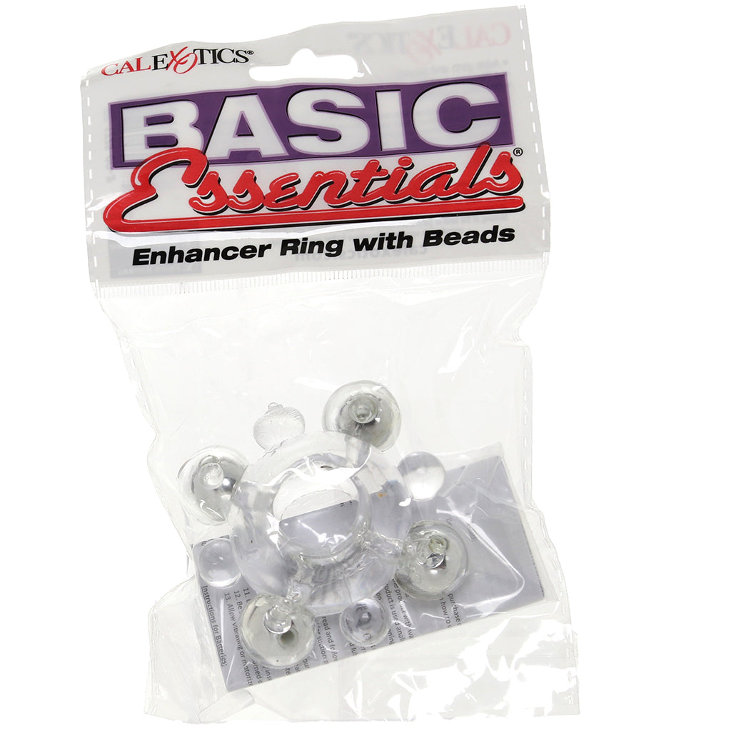 Basic Essential Enhancer Ring with Beads Cock Rings