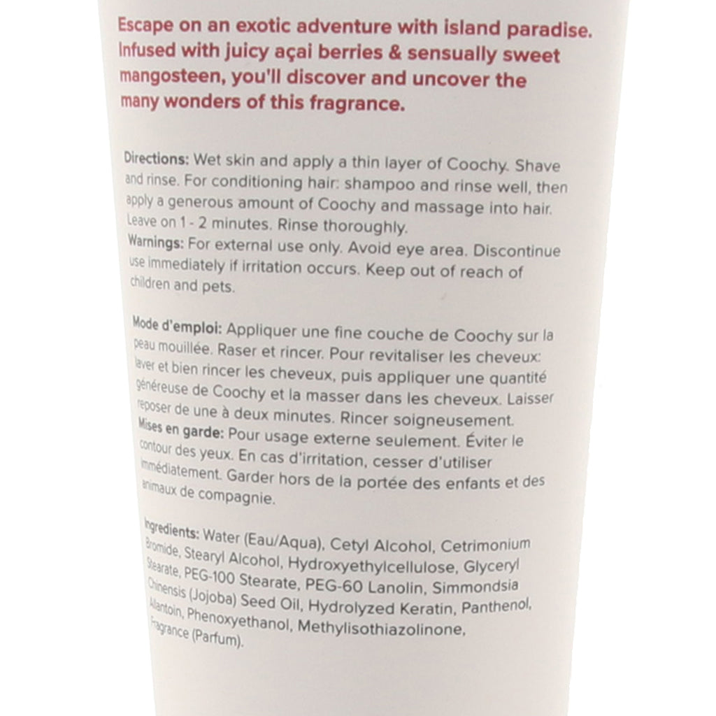 Coochy Shave Cream 12.5oz/370ml in Island Paradise Lubes and Lotions > Hair & Skincare