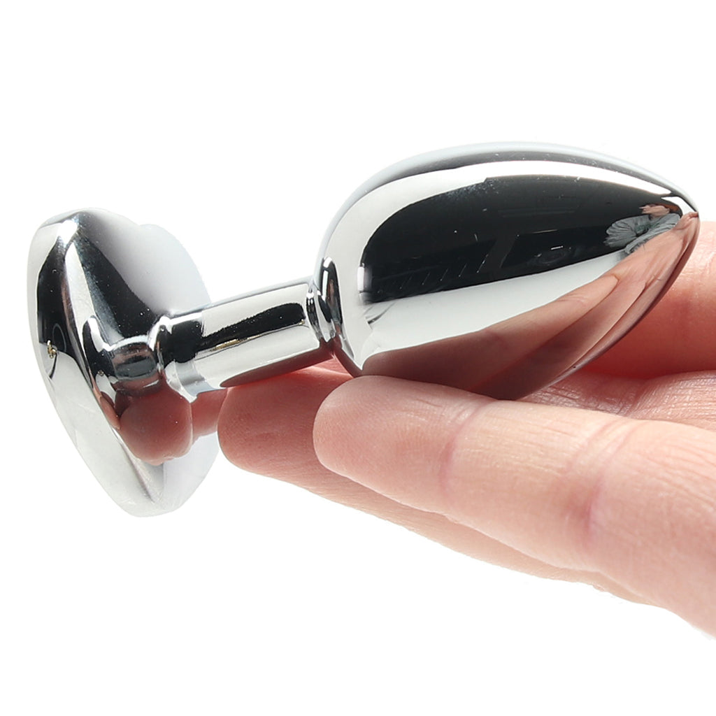 Ouch! Pink Heart Gem Plug in Small Anal Sex Toys > Butt Plugs