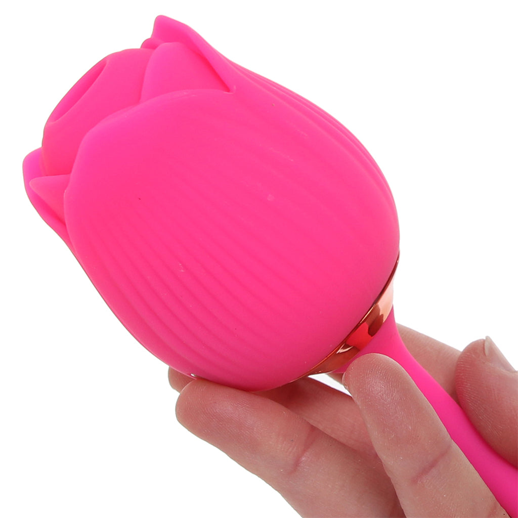 Pink Pussycat Thrusting Rose Vibe Vibrators > Clitoral Stimulators
