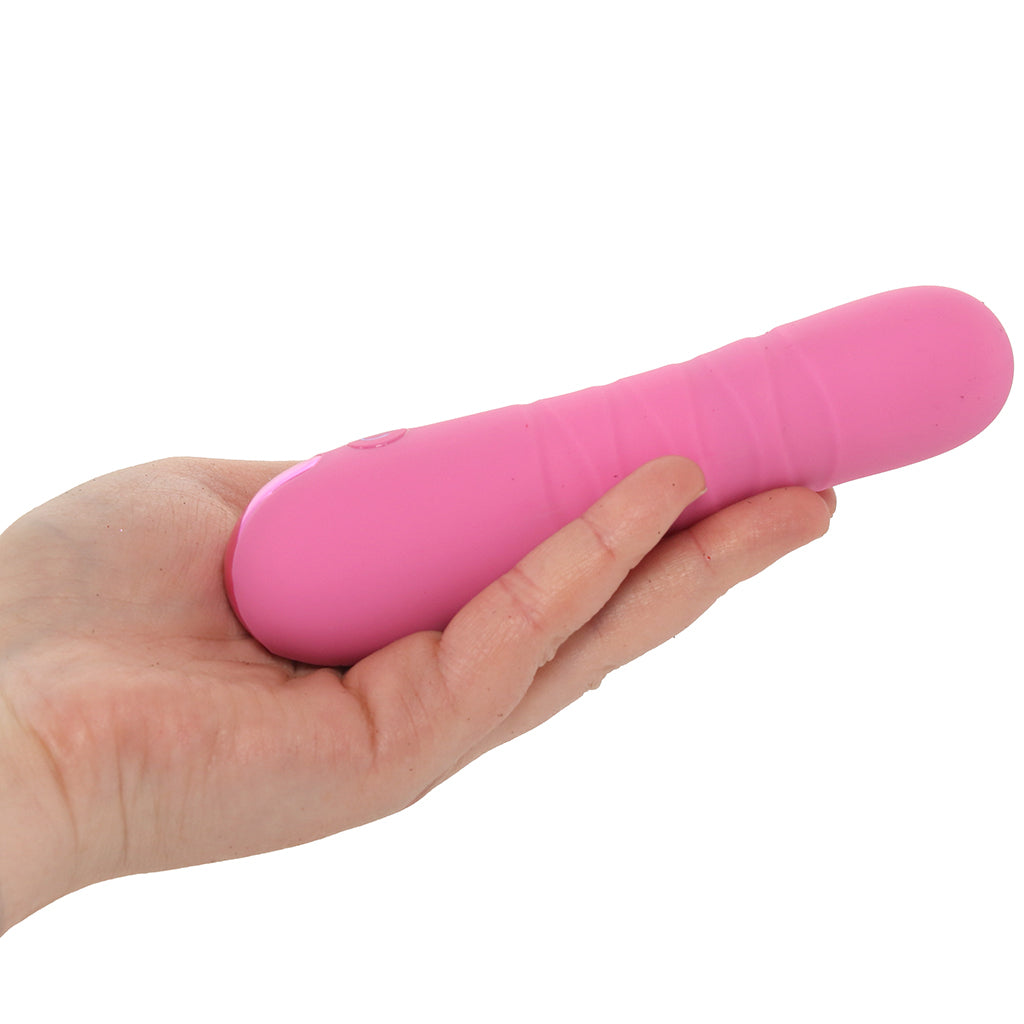 Pretty in Pink Crush Thrusting Vibe Vibrators > Bullet and Egg Vibrators