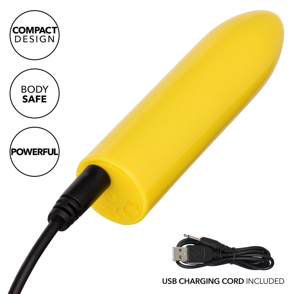 Turbo Buzz Classic Mini Bullet Vibe in Yellow Vibrators > Bullet and Egg Vibrators
