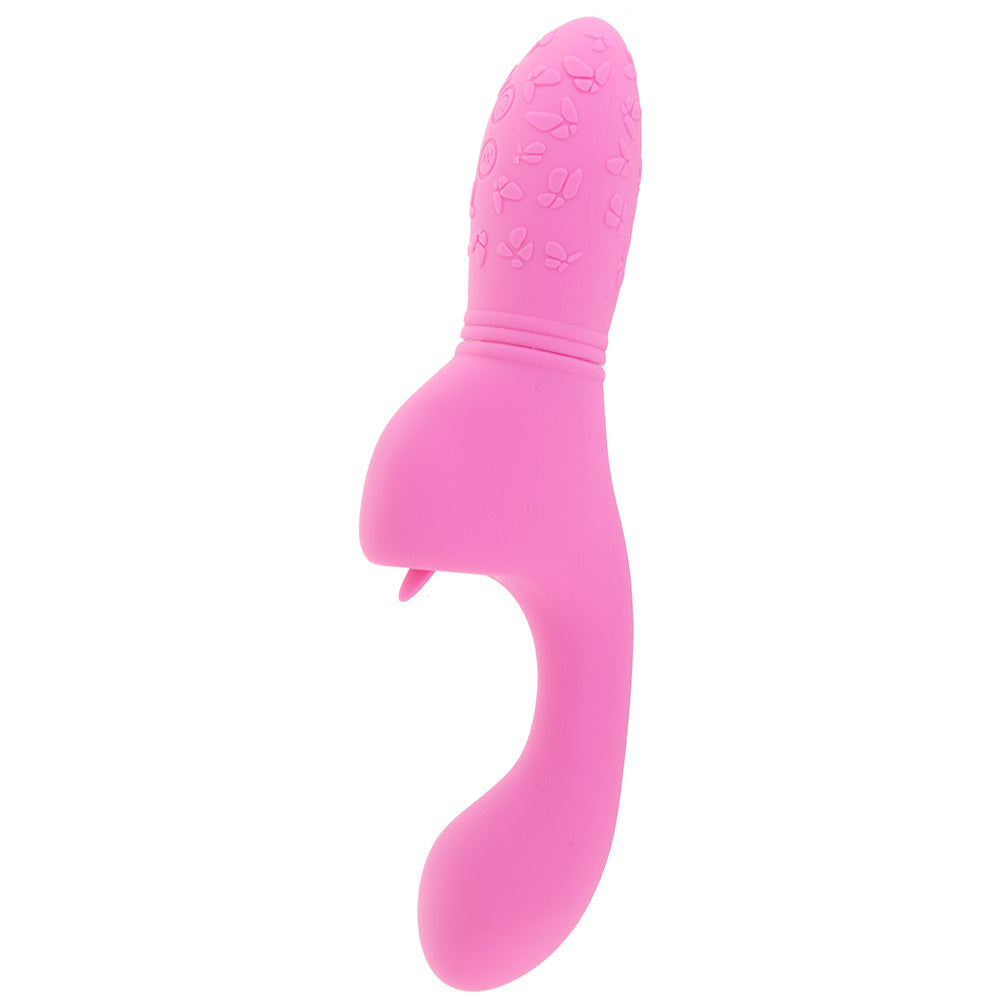 Rechargeable Butterfly Kiss Flicker Vibrator in Pink Vibrators > G-Spot Vibrators