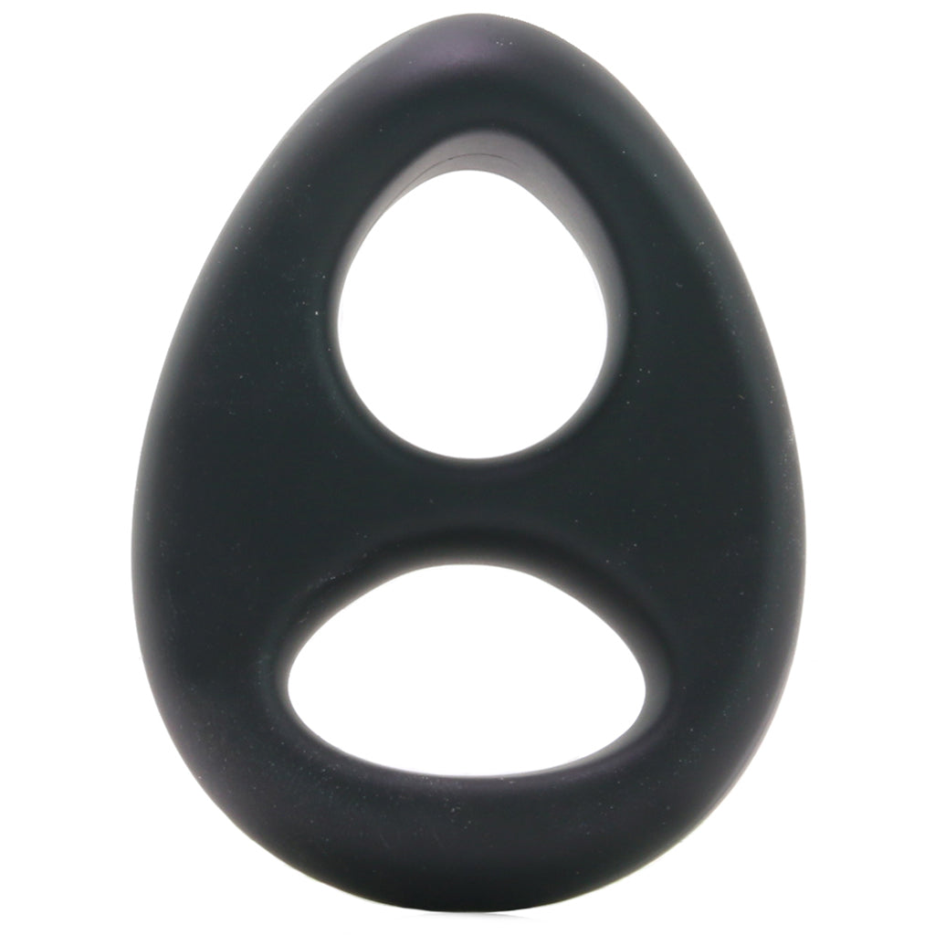 Renegade Romeo Soft Silicone Dual Ring in Black Cock Rings
