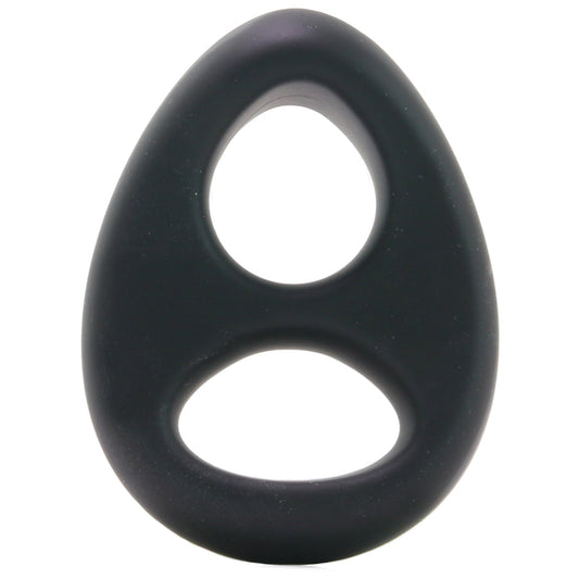 Renegade Romeo Soft Silicone Dual Ring in Black Cock Rings