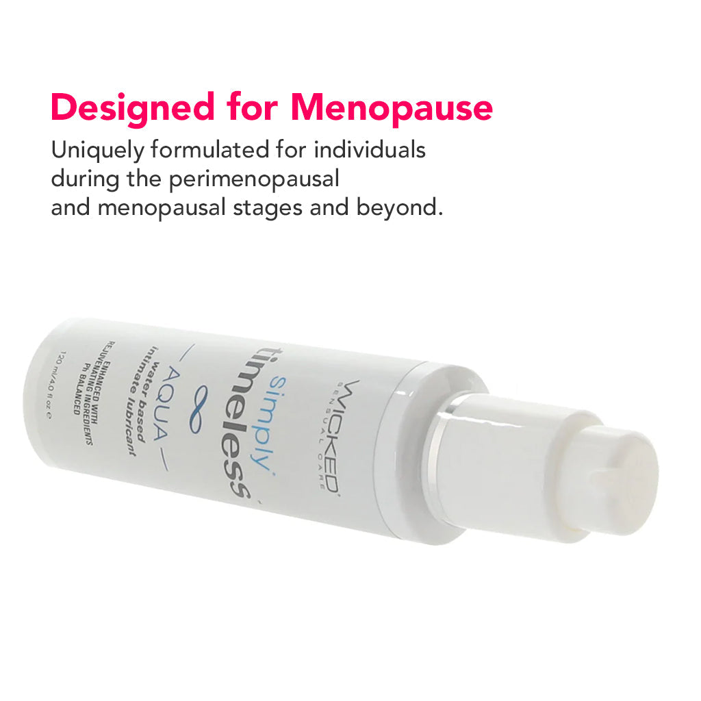 Simply Timeless for Menopause Aqua Lube 4oz/120ml Lubes and Lotions > Water Based Sex Lubes