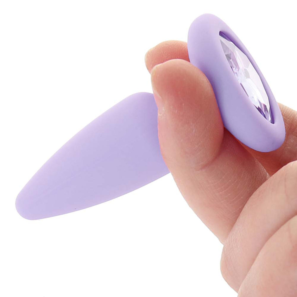 First Time Crystal Booty Anal Plug Set in Purple Anal Sex Toys > Butt Plugs