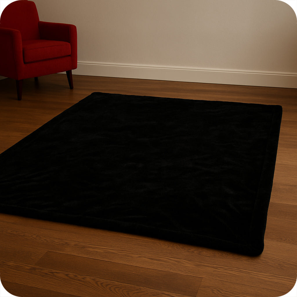 Whip Smart Waterproof Love Throw Blanket in Black Bondage and Fetish > Tools & Accessories