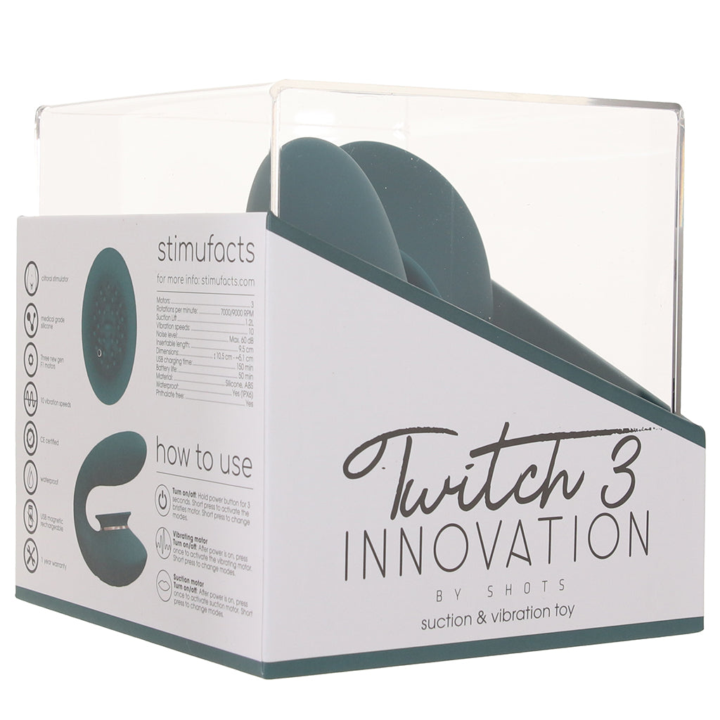 Twitch 3 Innovation G-Spot and Suction Vibe in Green Vibrators > G-Spot Vibrators