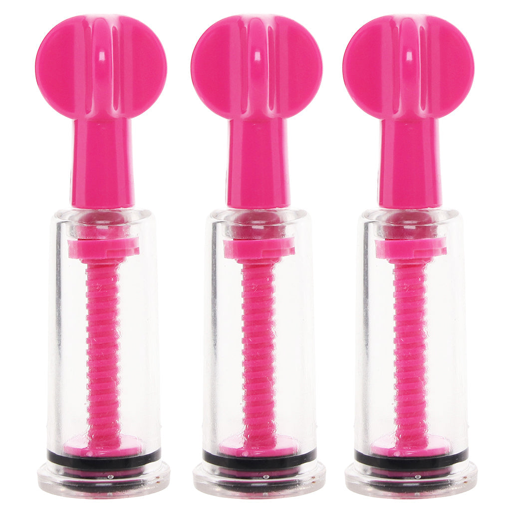 Size Matters MAXtwist Clit & Nipple Sucker Set in Pink Bondage and Fetish > Nipple Stimulators & Clamps