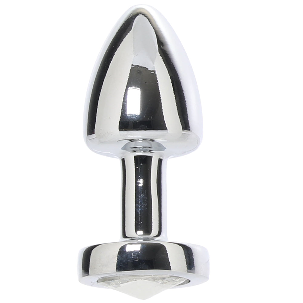 Gemsations 2 Inch Beginners Bling Bling Plug in Silver Anal Sex Toys > Butt Plugs