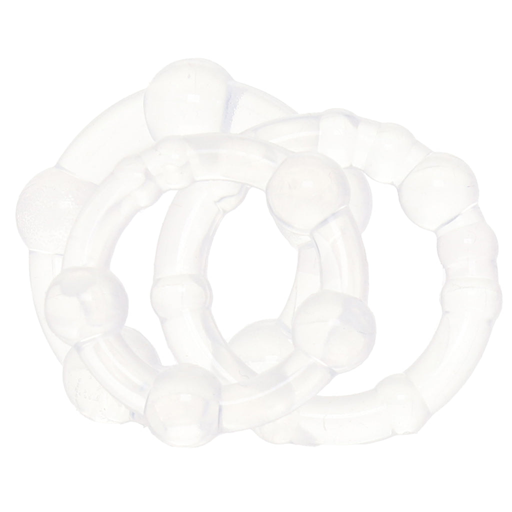 Alpha Liquid Silicone Beaded Rings Cock Rings
