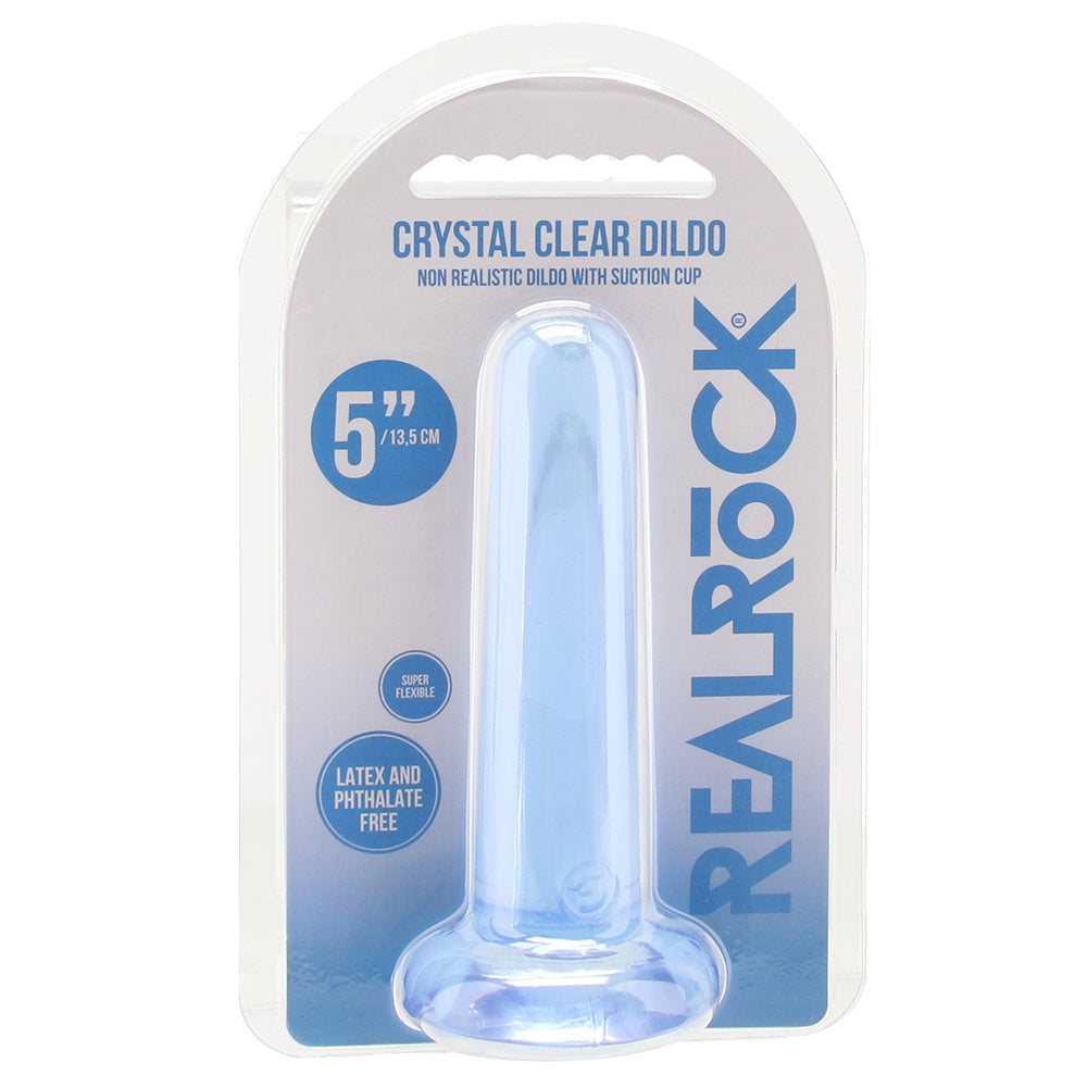 RealRock 5 Inch Straight Dildo in Blue Dildo Sex Toys > Anal Dildos