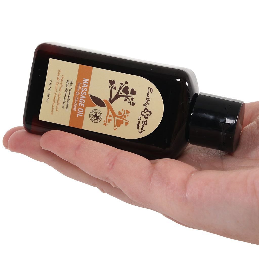 At Night Massage Oil 2oz/60ml in Grapefruit Sandalwood Lubes and Lotions > Erotic Massage Oils