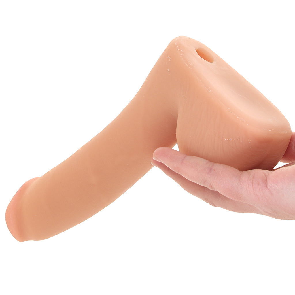 The Realistic 9 Inch Cock with Balls in Vanilla Dildo Sex Toys > Realistic Dildos