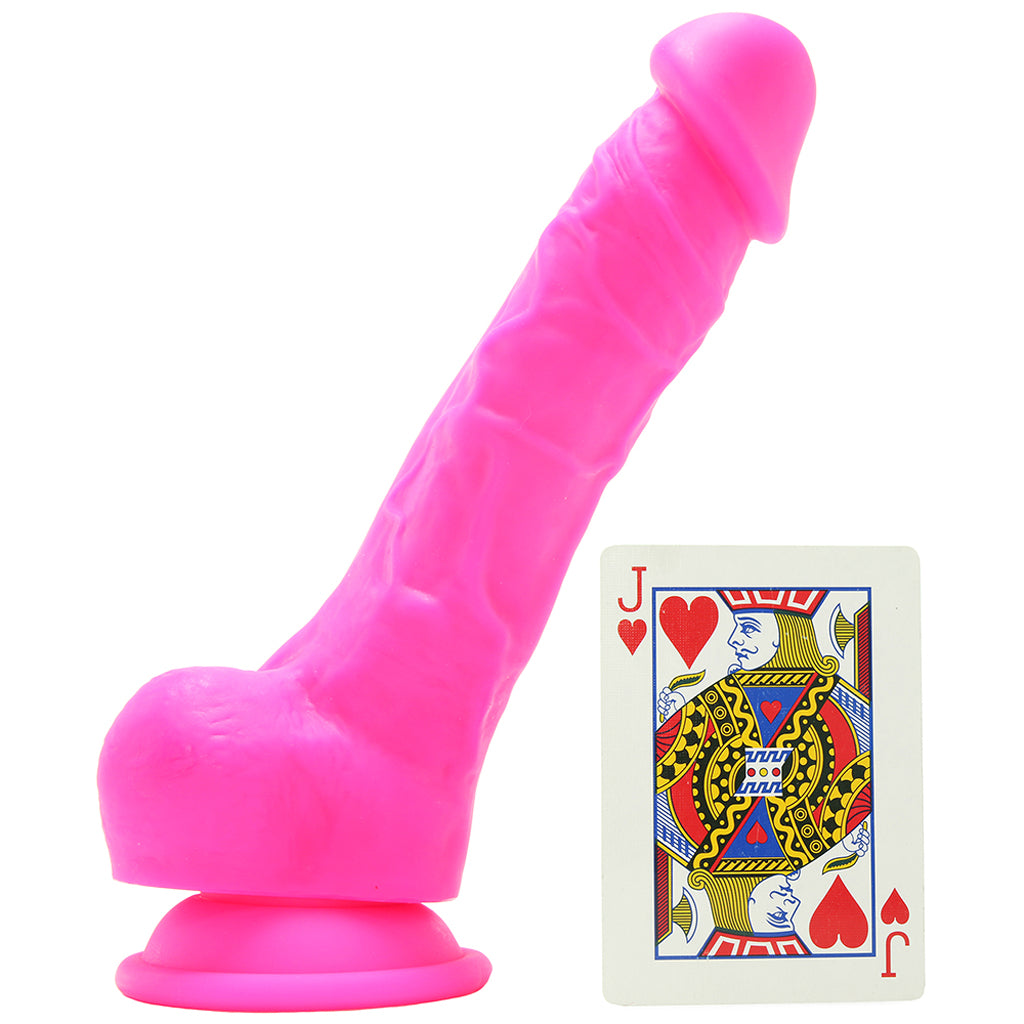 Colours 7 Inch Firm Silicone Dildo in Pink Dildo Sex Toys > Realistic Dildos