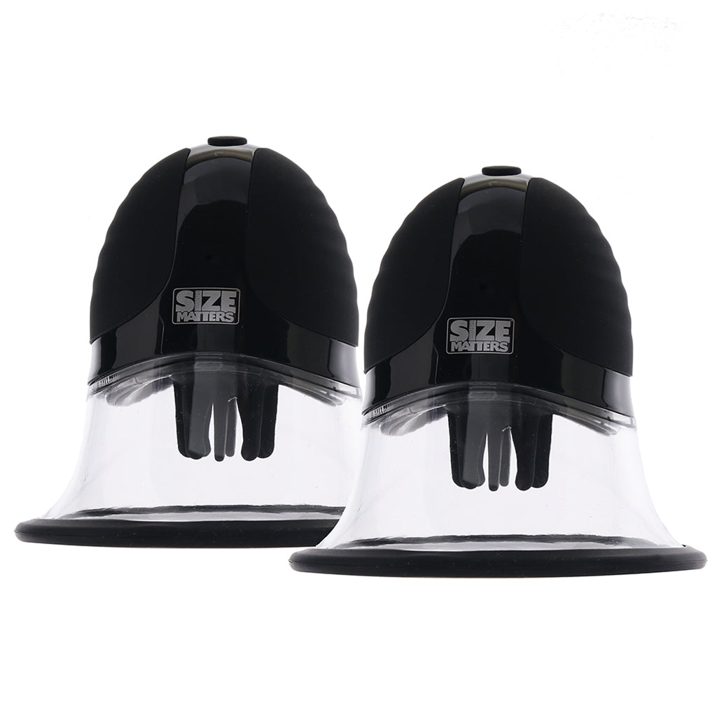 Size Matters Rotating Nipple Suckers in Black Bondage and Fetish > Nipple Stimulators & Clamps