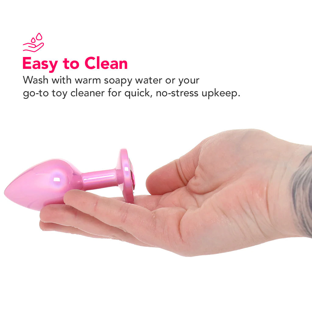 Ouch! Paris Collection Metal Anal Plug Set in Pink Anal Sex Toys > Butt Plugs