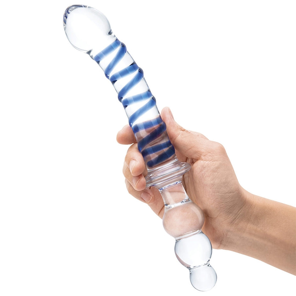 gläs Twister 10 Inch Dual Ended Glass Dildo Dildo Sex Toys > G-Spot Dildos
