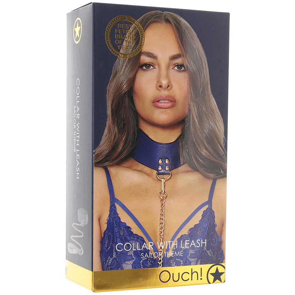 Ouch! Sailor Themed Collar with Leash Bondage and Fetish > Pleasure Masks and Dress Up Play