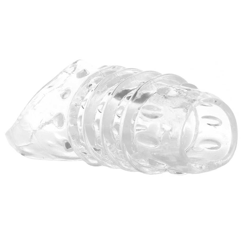 Textured Stimulation Enhancer Penis Sheath in Clear Male Enhancement > Extenders and Sleeves