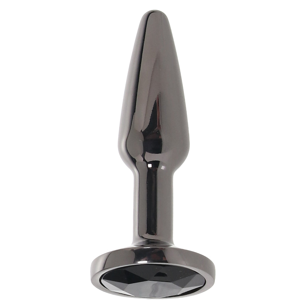 Rear Assets Small Tapered Butt Plug in Gunmetal Anal Sex Toys > Butt Plugs