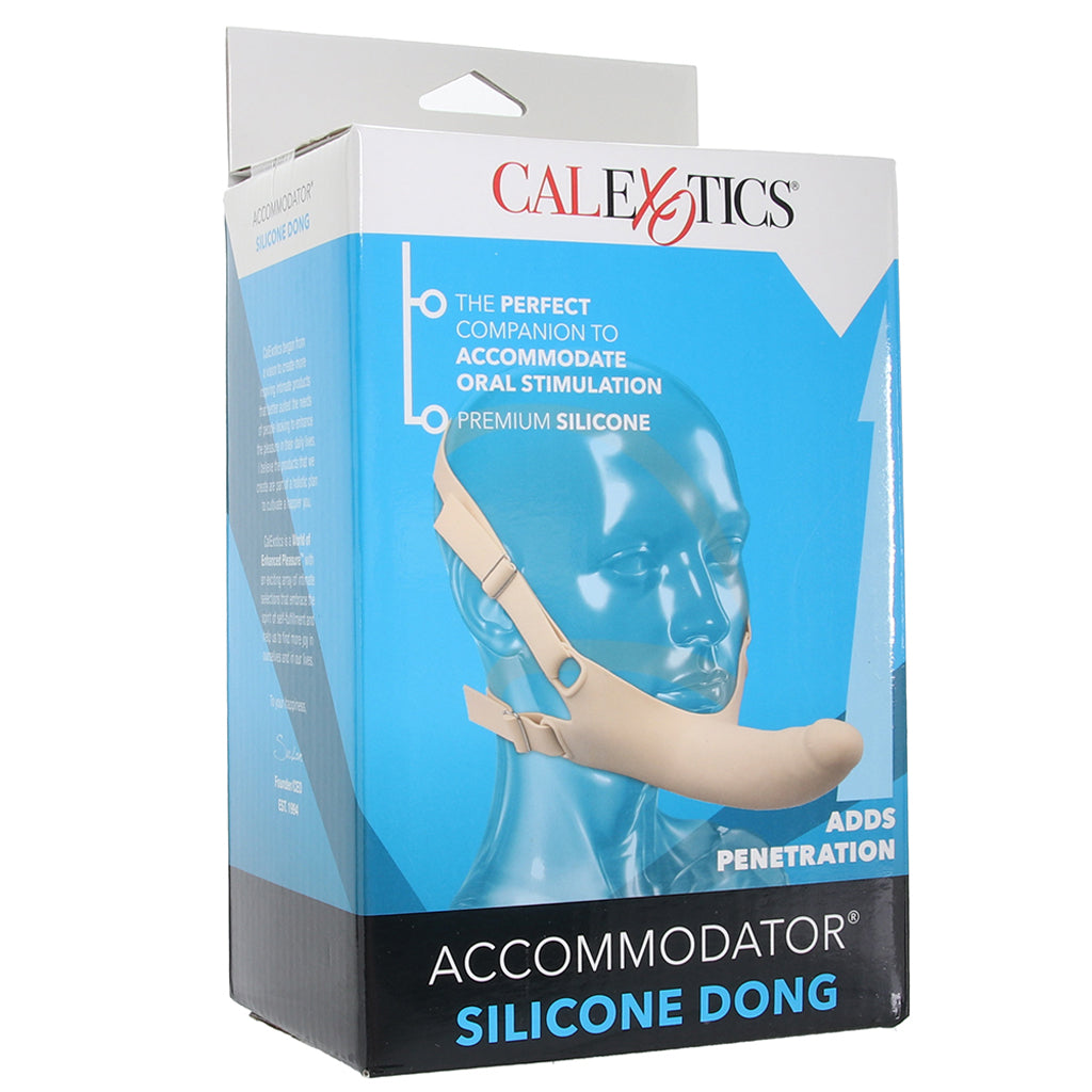 Accommodator Silicone Chin Strap Dildo in Ivory Dildo Sex Toys > Strap-On and Harnesses