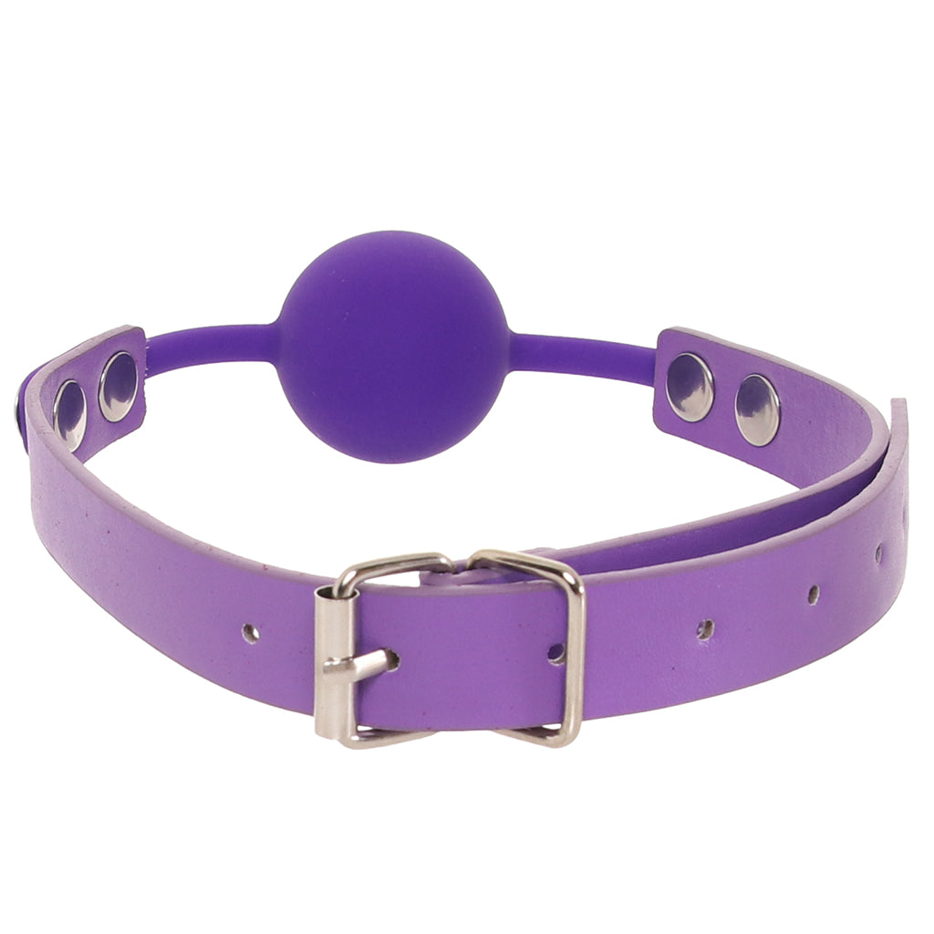 Ouch! Silicone Ball Gag in Purple Bondage and Fetish > Ball Gags & Mouth Restraints