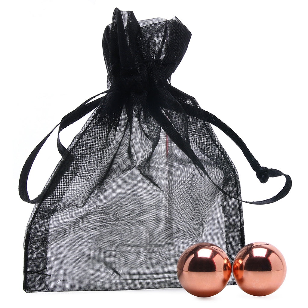 PinkCherry Weighted Kegel Balls in Rose Gold Kegel, Ben Wa and Pelvic Health Tools