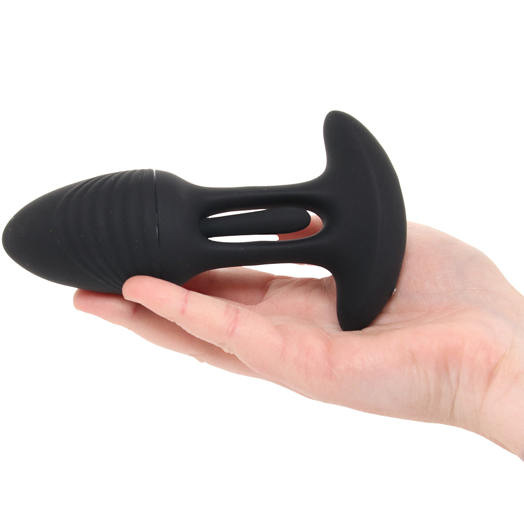 Playboy Rim Shot Flicking Vibrating Butt Plug Anal Sex Toys > Butt Plugs