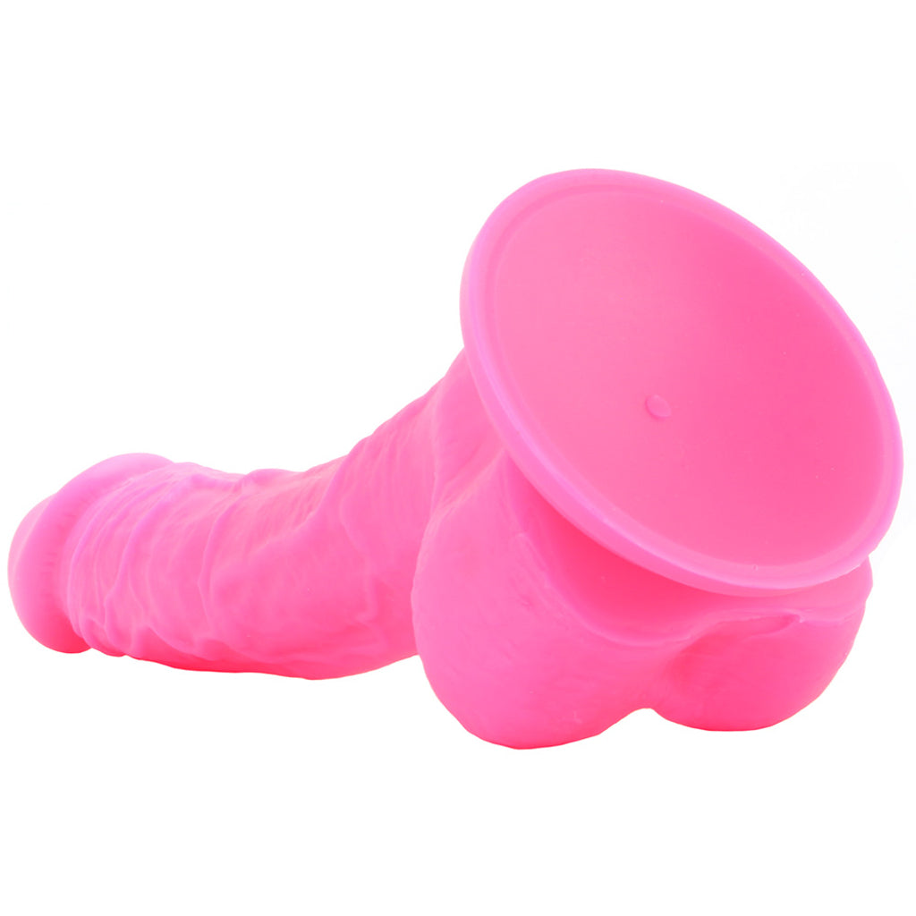 Colours 8 Inch Dual Density Silicone Dildo in Pink Dildo Sex Toys > Realistic Dildos