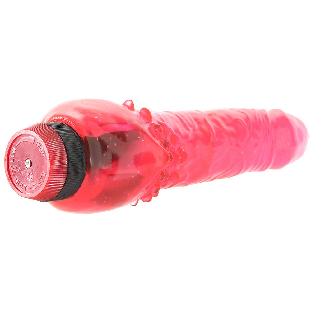 Hot Pinks Clitterific 8 Inch Vibe Vibrators > Realistic Vibrator Dildos