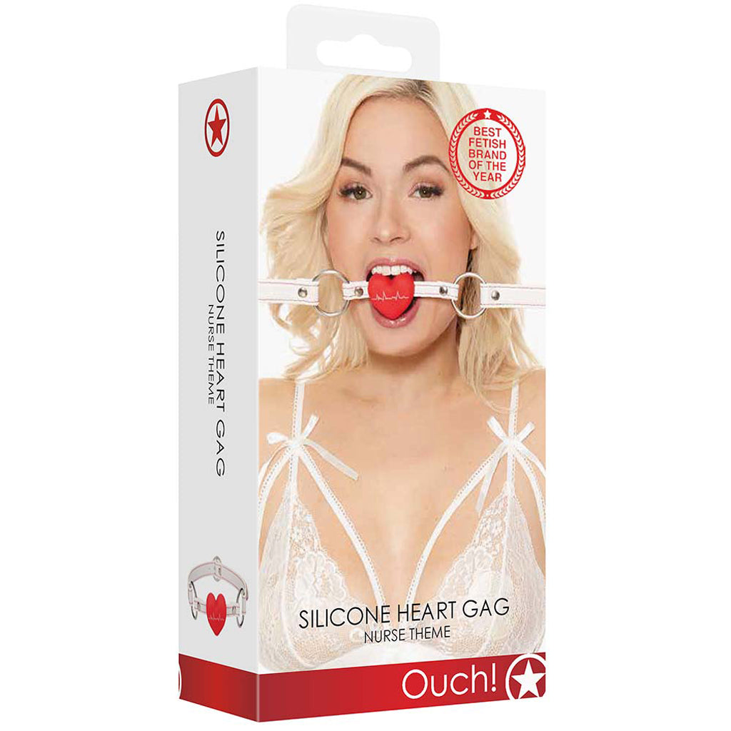 Ouch! Nurse Themed Heart Gag Bondage and Fetish > Ball Gags & Mouth Restraints