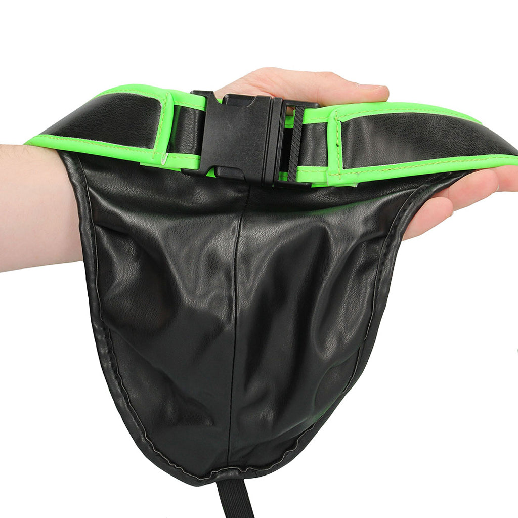 Ouch! Glow In The Dark Front Buckle Jock Strap /M Bondage and Fetish > Men's Bondage Wear