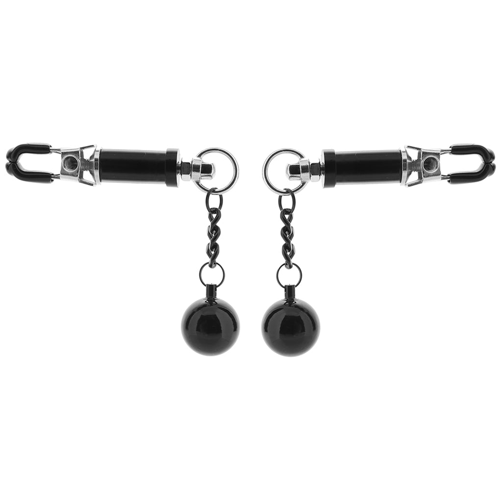 Nipple Grips Weighted Twist Nipple Clamps Bondage and Fetish > Nipple Stimulators & Clamps