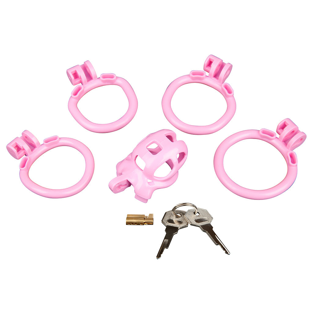 Blueline Small Pink Humiliation Prisoner Cock Cage Bondage and Fetish > Cock and Ball Devices