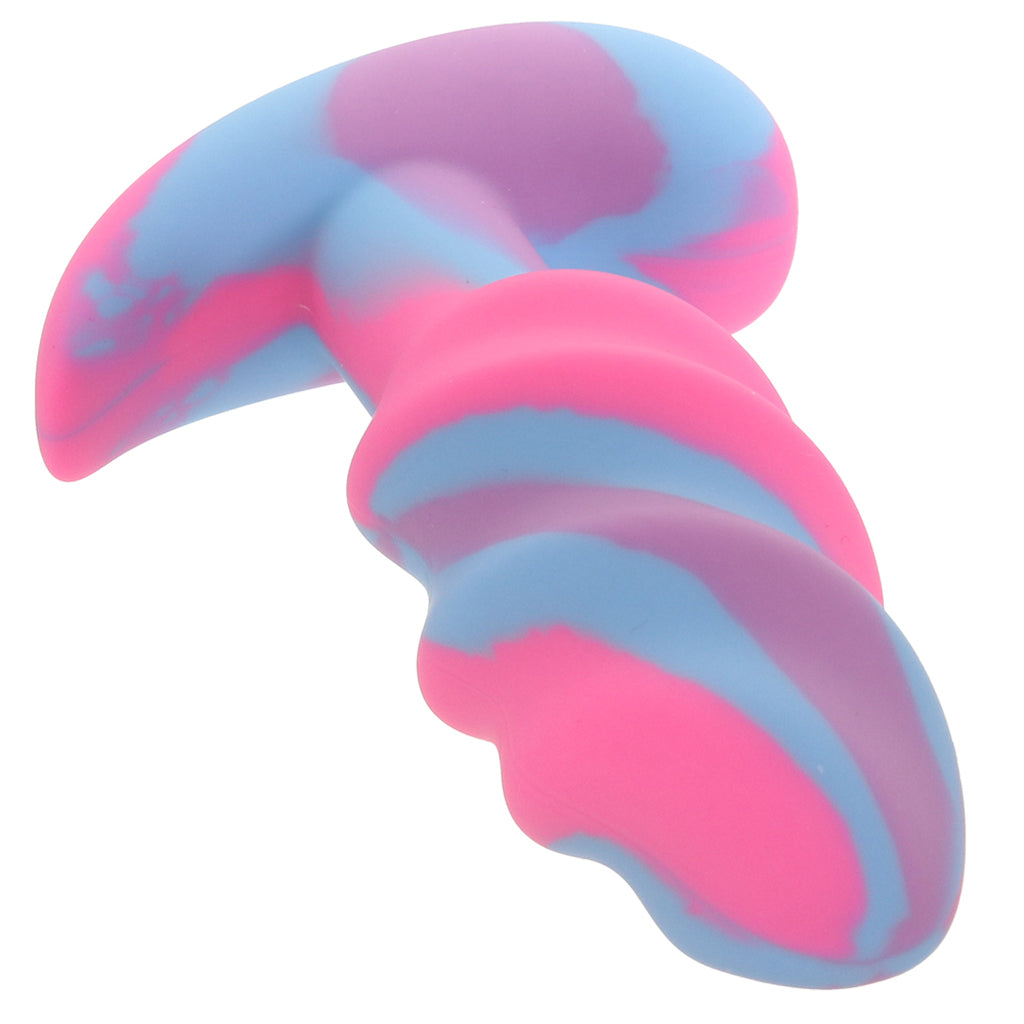 Creature Cocks Unicorn Swirl Silicone Butt Plug in Small Anal Sex Toys > Butt Plugs