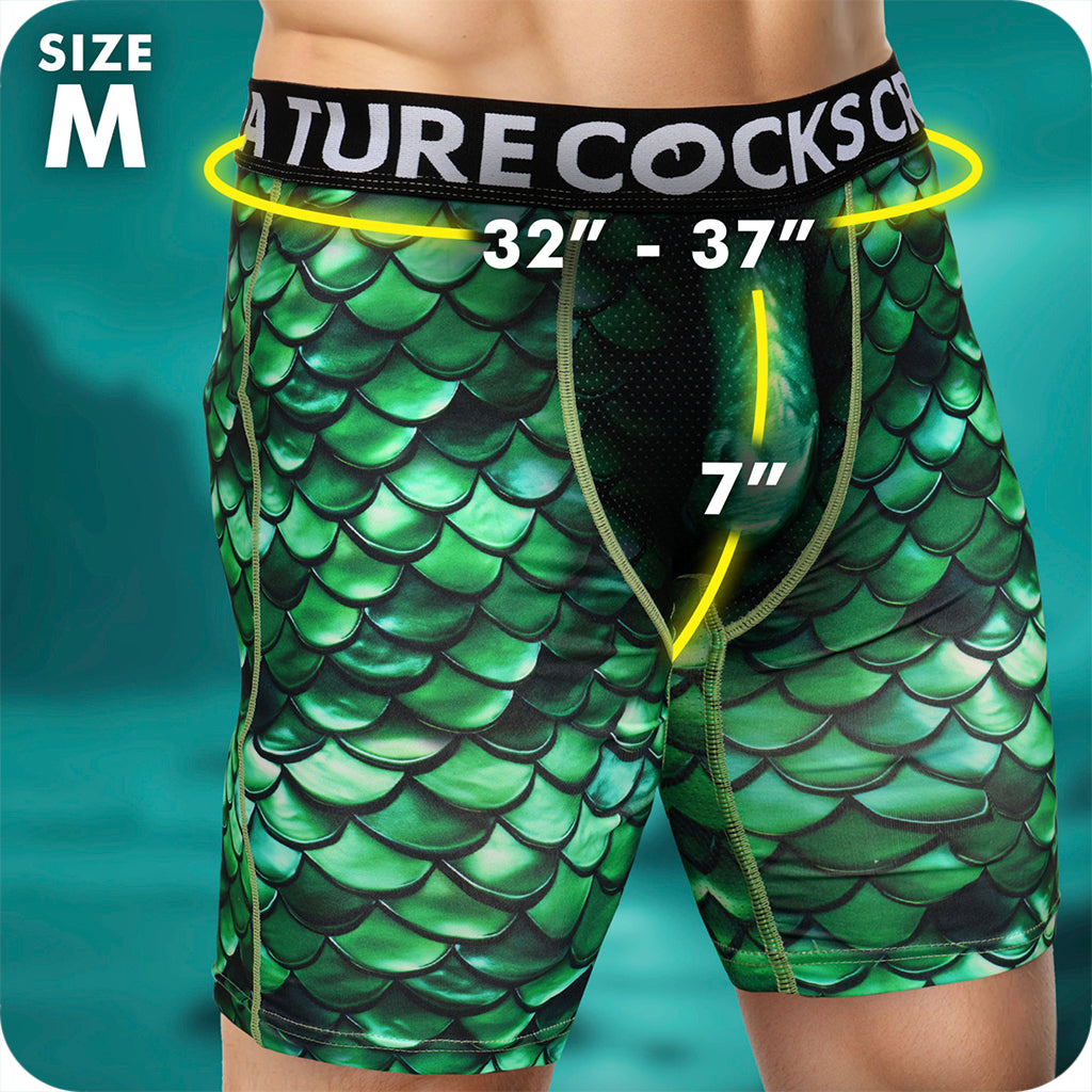 Creature Cocks Cockness Lake Monster Boxer Shorts Novelties 'n Parties > Lingerie