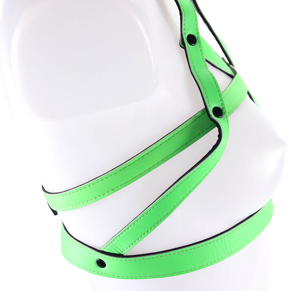 Ouch! Glow In The Dark Bra Harness /M Bondage and Fetish > Men's Bondage Wear