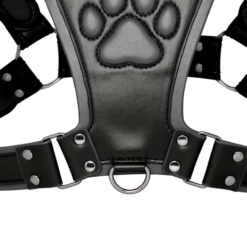 Master Series Alpha Pup Bulldog Harness in Black Bondage and Fetish > Men's Bondage Wear
