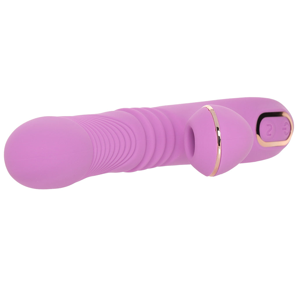 Shegasm Pro-Thrust Suction Rabbit in Pink Vibrators > Rabbit Vibrators