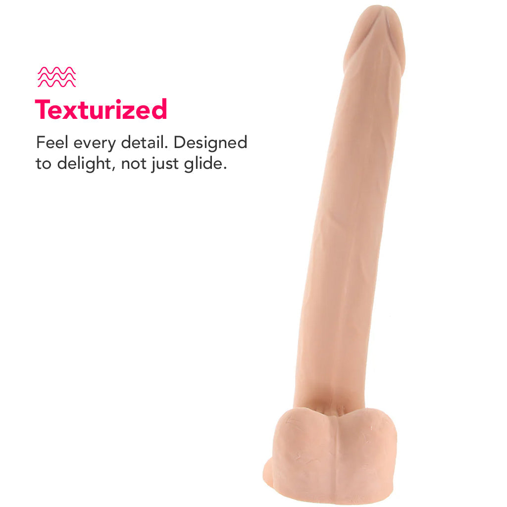 Size Queen 12 Inch Dildo in Ivory Dildo Sex Toys > Realistic Dildos