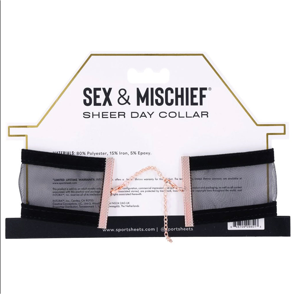 Sex & Mischief Sheer Day Collar Bondage and Fetish > Tools & Accessories