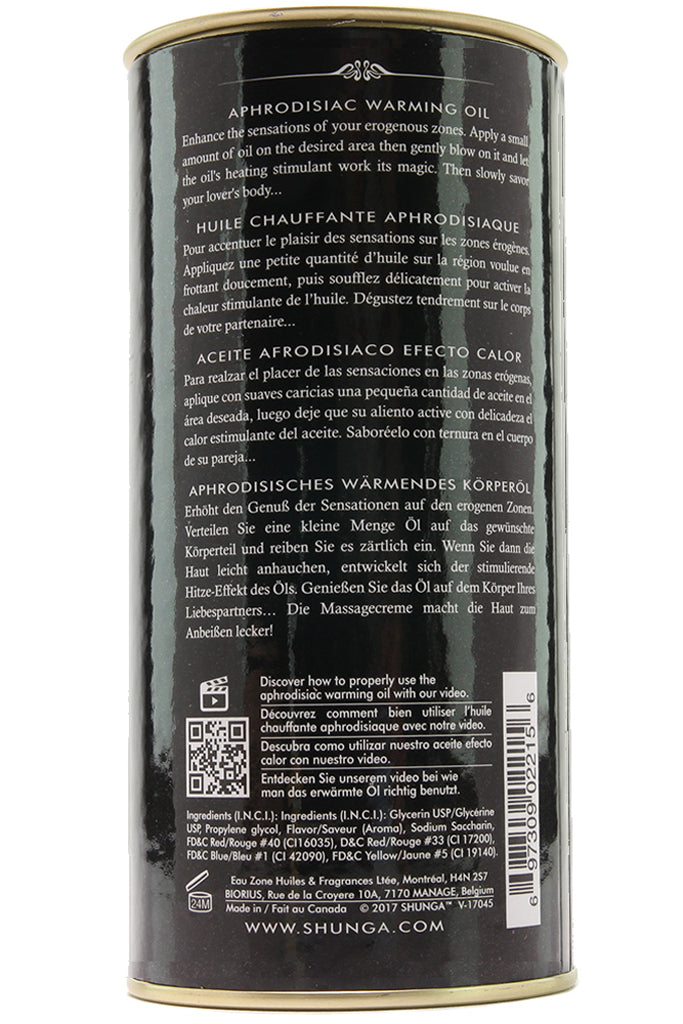 Aphrodisiac Warming Oil 3.5oz/100ml in Caramel Kisses Sensual Love > Massage