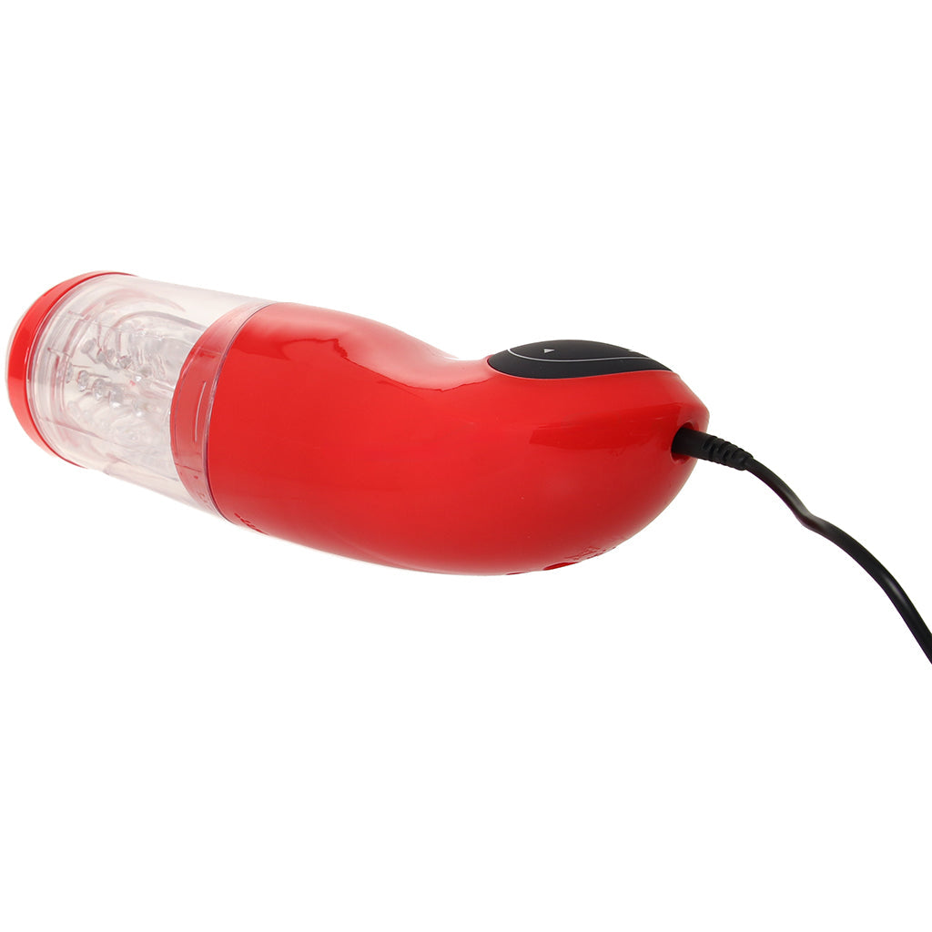 Extreme Mega-Bator Mouth in Red/Clear Male Masturbators > Mouth Masturbators & Strokers