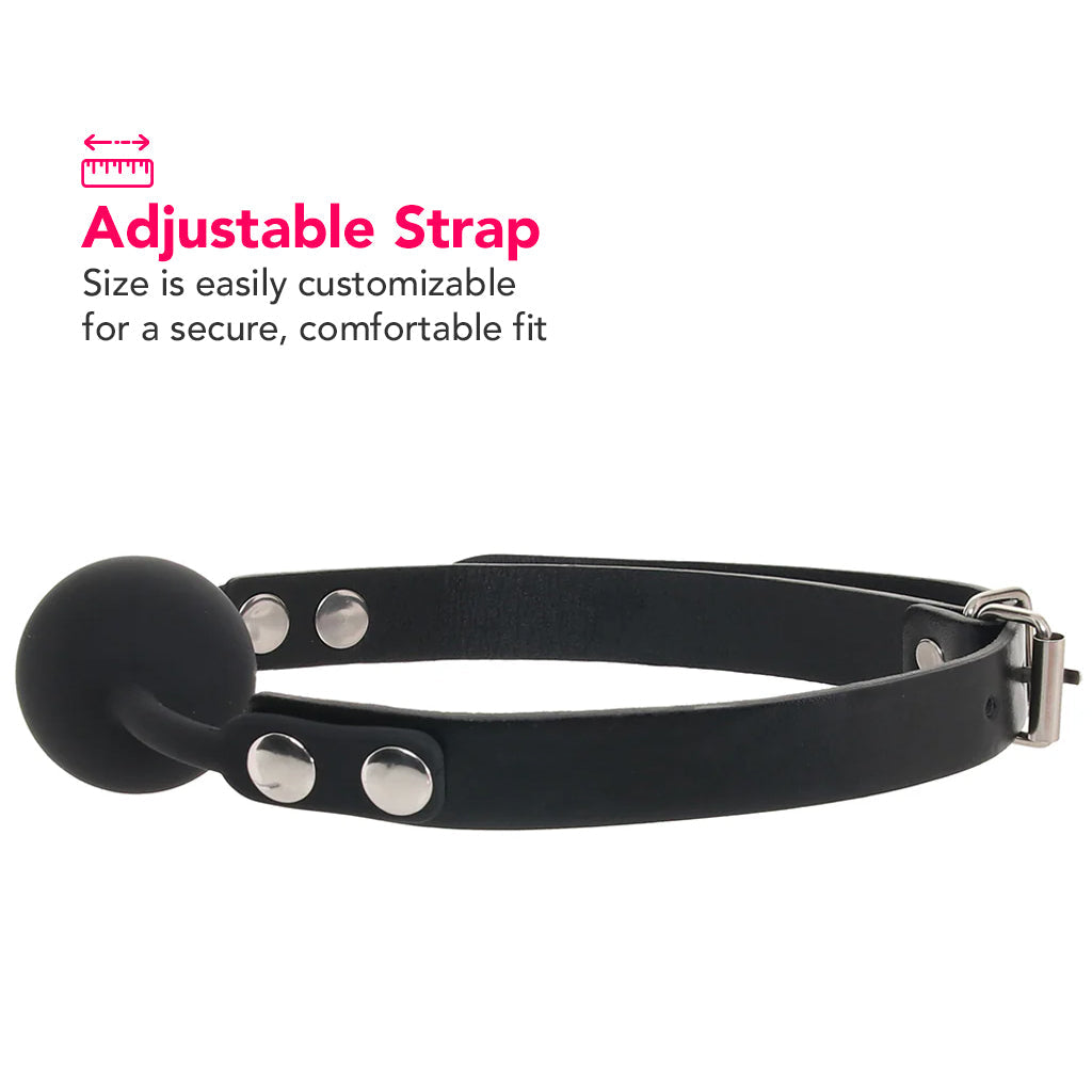 Ouch! Silicone Ball Gag in Black Bondage and Fetish > Ball Gags & Mouth Restraints