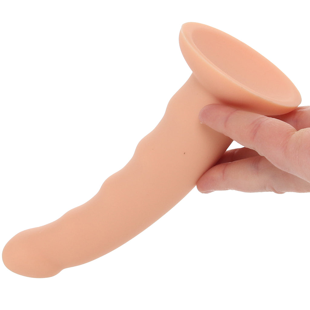 PinkCherry Premium 6.5 Inch Light Silicone Wavy Dildo Dildo Sex Toys > G-Spot Dildos