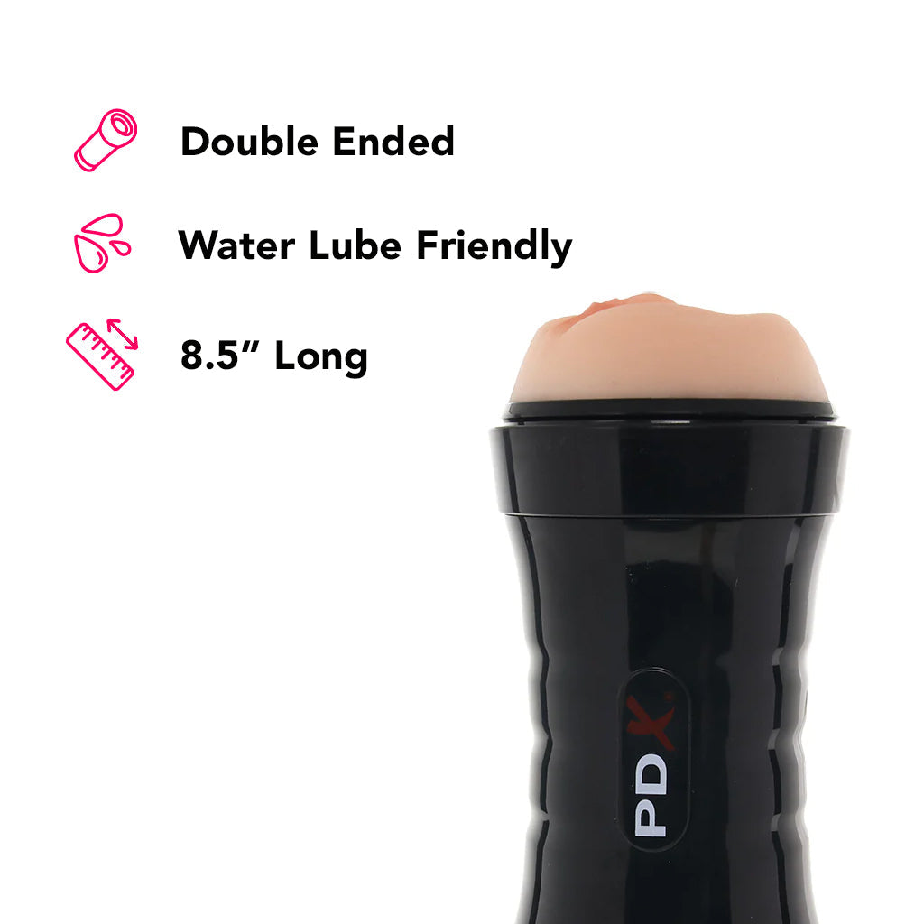 PDX Wet Pussies Super Flip-A-Pussy Over Stroker in Light Male Masturbators > Pocket Strokers